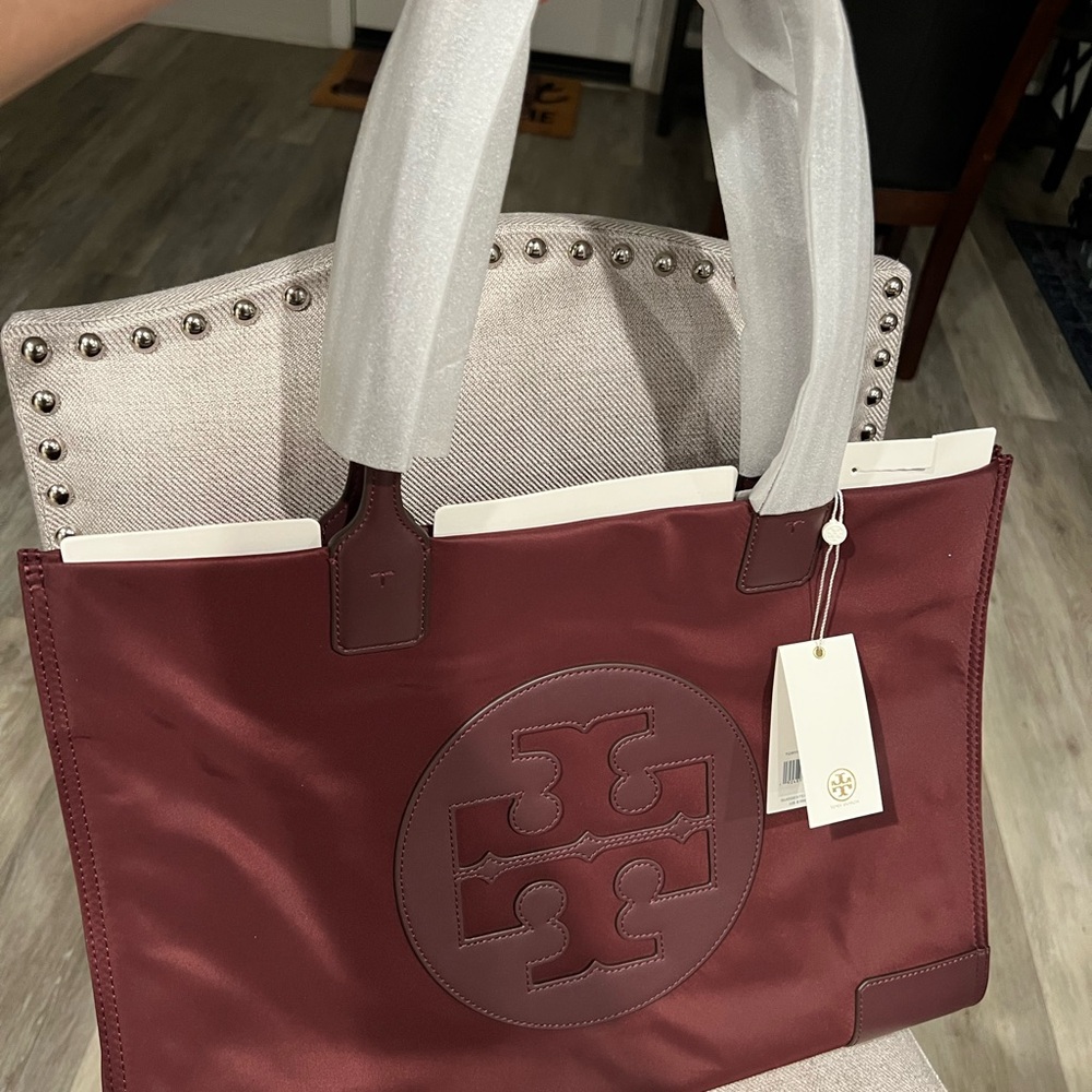 Tory Burch Deep Red Tote Bag
